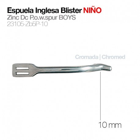 Espuela inglesa blister niño gallo 10 mm