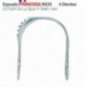 Espuela francesa inox 4 dientes