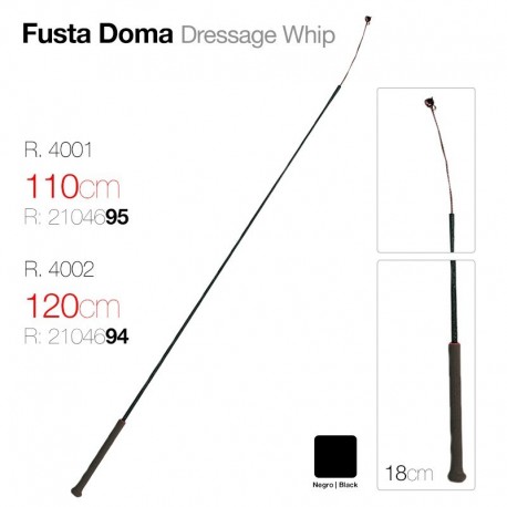 Fusta Doma negra 120 cm